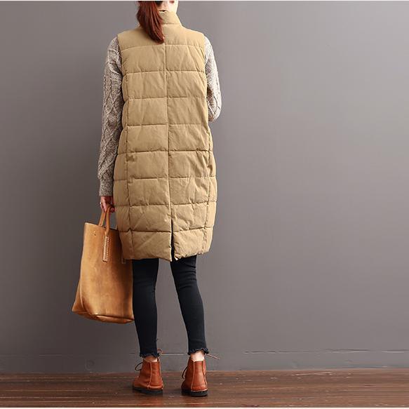 winter khaki lace down jackets causal women cotton coats - Omychic