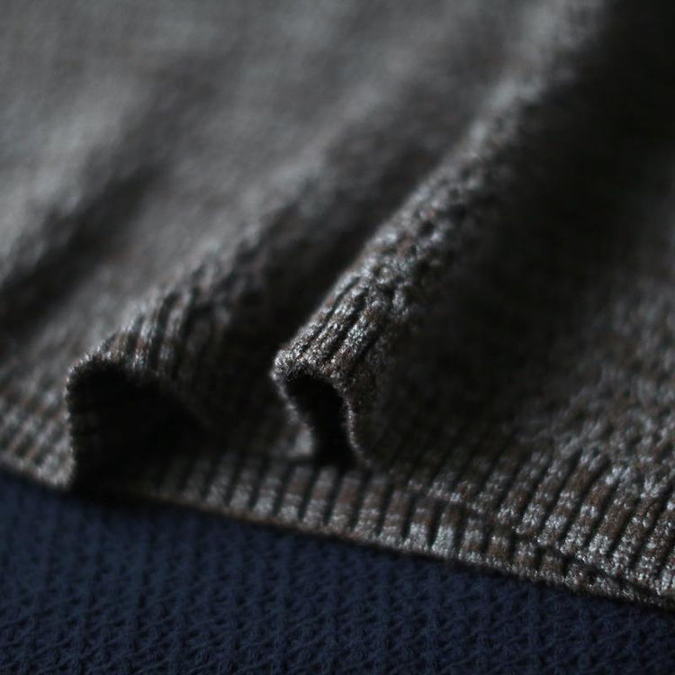 winter plus size gray sweaters oversized knit dress blouse - Omychic