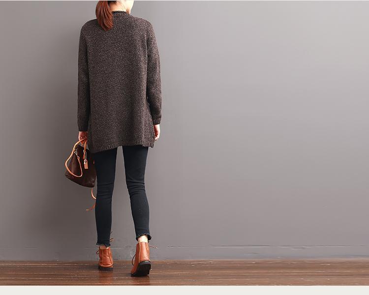 winter sweaters chocolate knit tops inspired by the beach and waves - Omychic