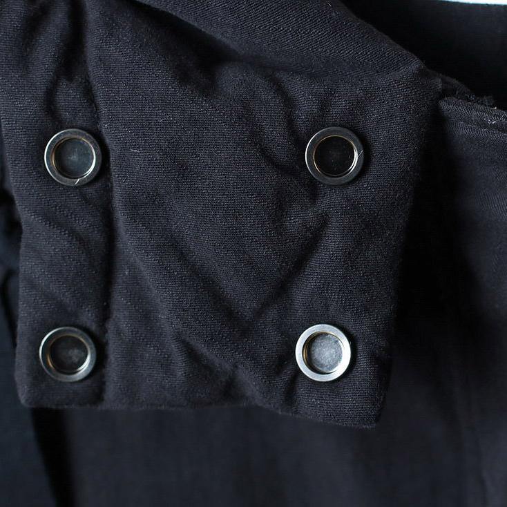 2021 black down jacket plus size hooded Parka New pockets coats - Omychic