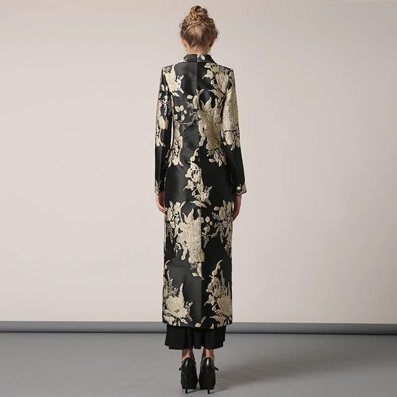 2017 new women elegant cotton blended coat slim fit tunic trench coats - Omychic