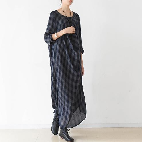 Striped cotton shirt dresses oversize shift dress - Omychic