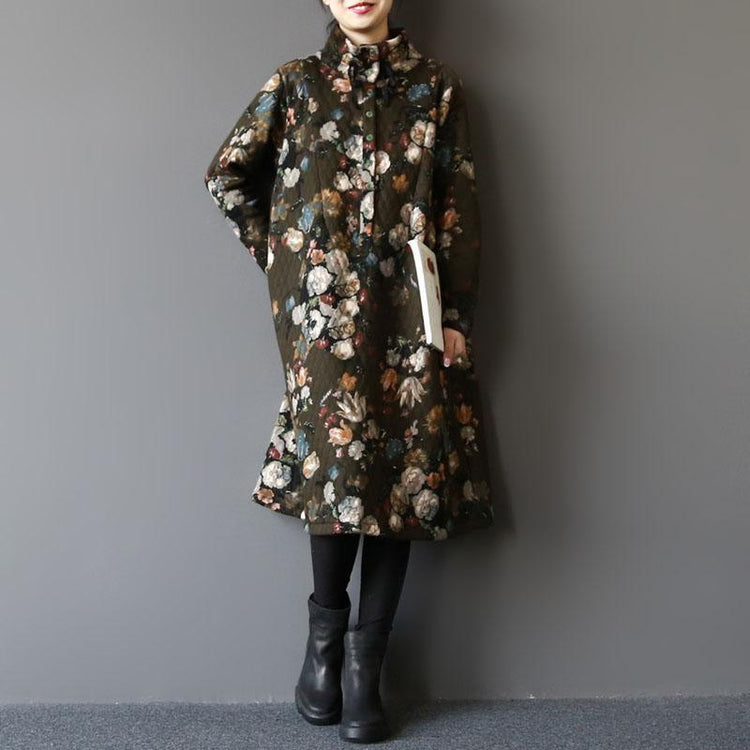 2017 spring cotton warm maxi dresses tie vintage style - Omychic