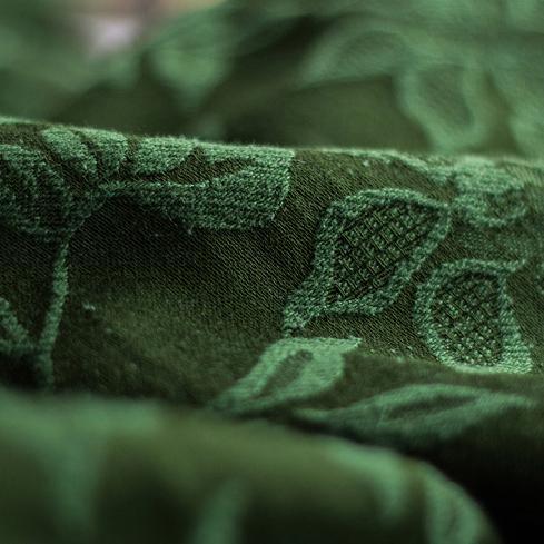 2017 winter green jacquard cotton dresses plus size thick warm maxi dress - Omychic