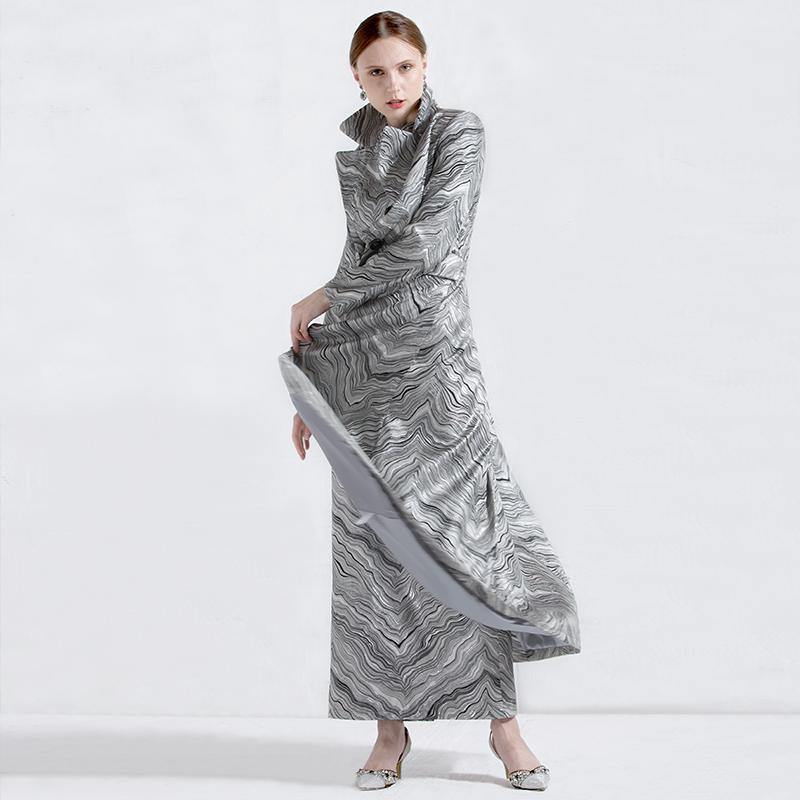 2017 women elegant cotton blended long coats striped lapel collar cozy warm trench coats - Omychic