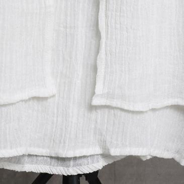 2018white linen dresses plus size sleeveless linen clothing dress 2018 layered caftans - Omychic