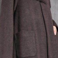2019 khaki Woolen Coat plus size Chinese Button medium length stand collar women coats - Omychic