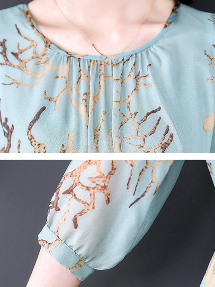 Boho Casual Elegant Silk Midi Dress