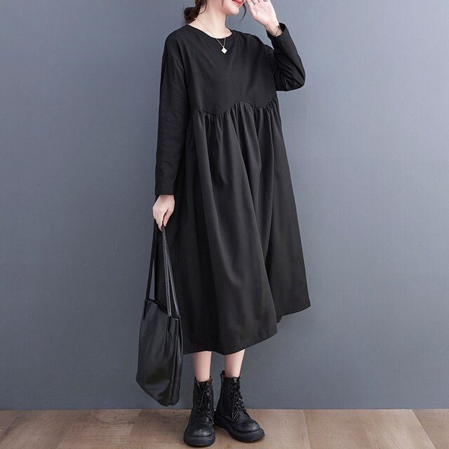 2023 Patchwork Long Sleeve Fashion Spring Dress