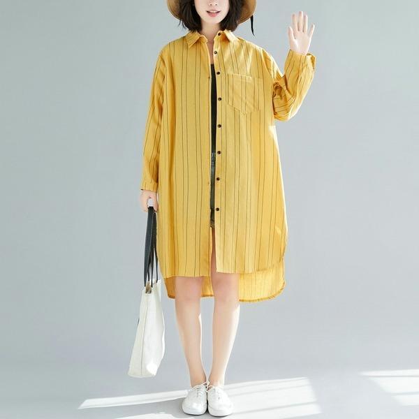 omychic cotton autumn vintage korean style plus size Casual loose blouse women shirt 2020 clothes ladies tops streetwear - Omychic