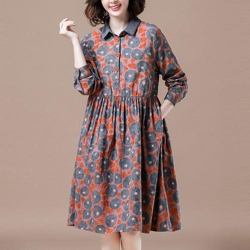 Plus Size Women Knee-length Casual Dress New 2020 - Omychic