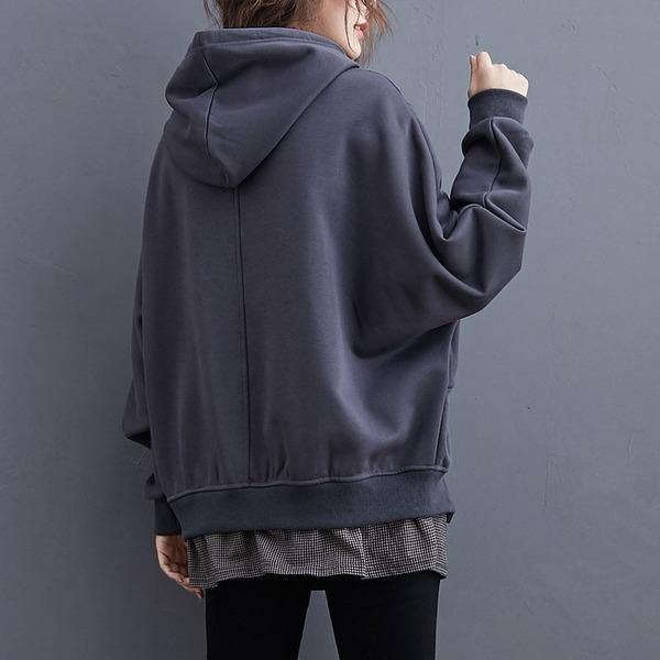 Oversized Women Casual Hooded Sweatshirt  Loose Female Thick Cotton Warm Hoodies - Omychic