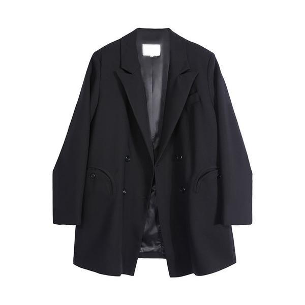 Winter Casual Fashion New Style Temperament All Match Notched Collar Blazer - Omychic