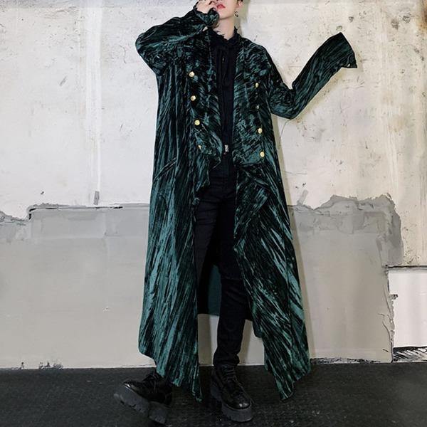 r Small Fresh Casual Style Minority Loose Button Trench Coat - Omychic