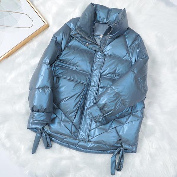 Short White Duck Down Women Jacket Coats Girls Thinck Warm Snow Wear Outdoor Clothing - Omychic