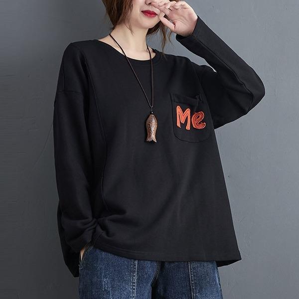 New Arrival 2020 Autumn Simple Style O-neck Loose Female Long Sleeve Pullovers Hoodies - Omychic