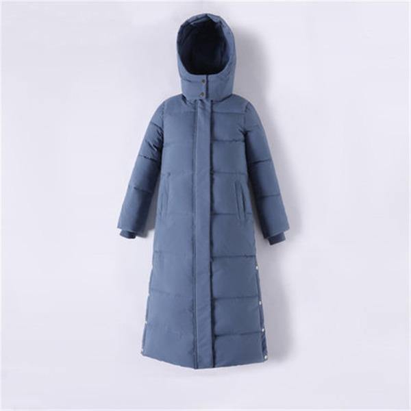 Loose Thick Long Over-the-knee Hooded Parkas Winter Coats - Omychic