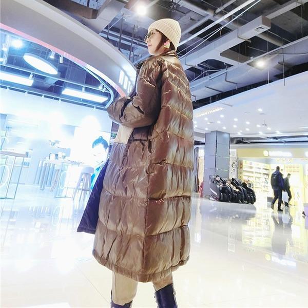 Patchwork Pockets Zipper Down Coat Women 2020 Winter Casual Fashion  Style Temperament All Match Women Clothes - Omychic