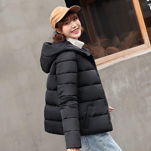 Vintage Jackets Women Winter 2020 New Hooded Cotton Parkas Coat - Omychic