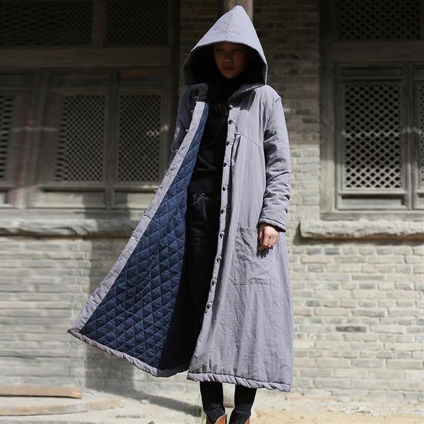 2020 Winter New Cotton Linen Loose Thick Warm Women Clothes Parkas - Omychic