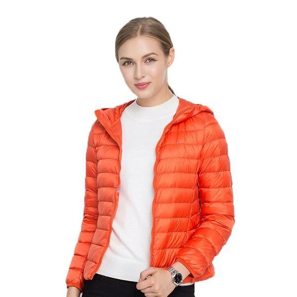 Hooded 90% White Duck Jacket Autumn Winter 12 Colors New WarmDown Coat S-3XL - Omychic