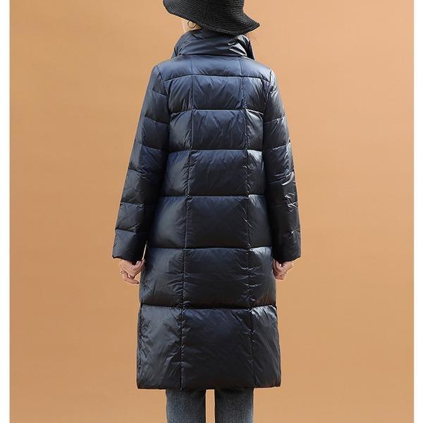 Black Double Side Wear Outerdoor Female Coats Long  Warm Down Coat Puffer Jacket Parka - Omychic