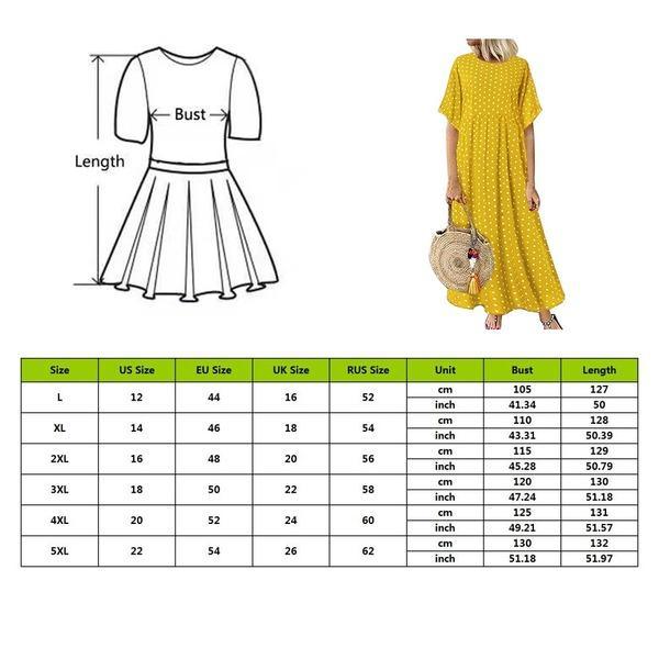 Dot Large Loose  Two-piece Cotton Linen Dress Summer New Plus Size Sundress Female Cloth - Omychic