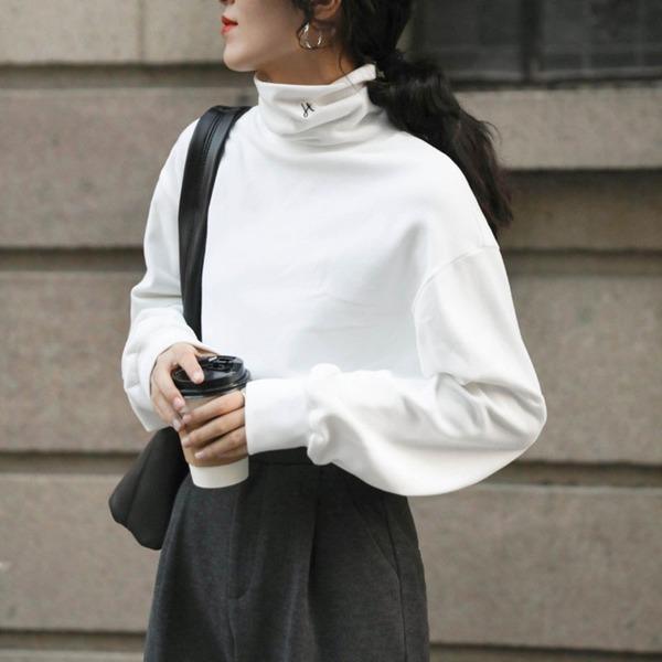 Winter Trendy Fashion New Style Turtleneck Collar Long Sleeve Slim Pullover - Omychic