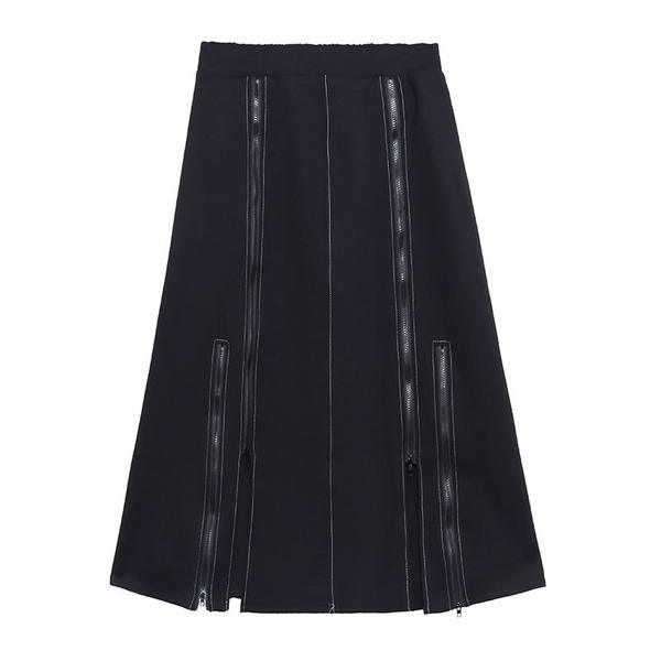 2020 Winter Casual Fashion New Style Temperament All Match High Waist Skirt - Omychic