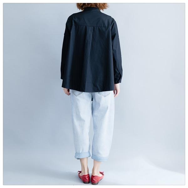 OMyChic Cotton Linen Spring Vintage Korean Plus Size Casual Loose Blusas Shirt Women Elegant Blouse 2020 Clothes Ladies Tops - Omychic
