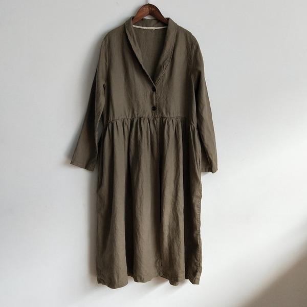 2020 Spring New Linen Vintage Women Trench Button Coats - Omychic