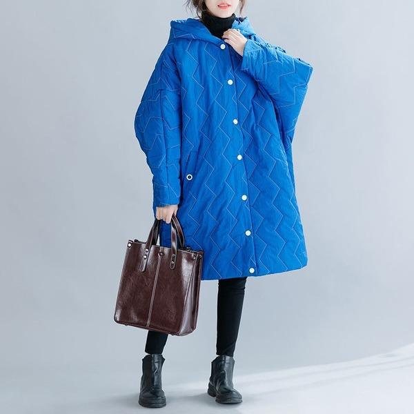 Loose Casual Fashion All-match Hooded Thick Jacket 2020 Plus Size Women Long Coat - Omychic