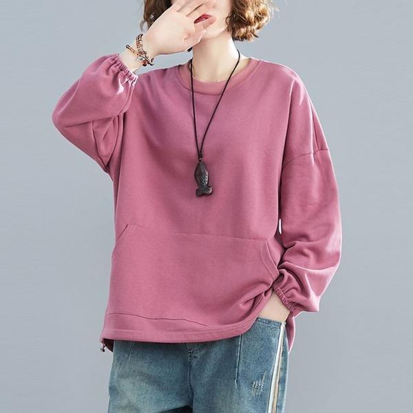 Women Autumn Casual Sweatshirt O-neck Loose Female Pullovers Hoodies - Omychic