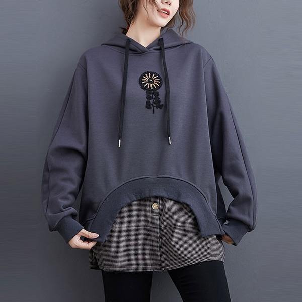 Oversized Women Casual Hooded Sweatshirt  Loose Female Thick Cotton Warm Hoodies - Omychic