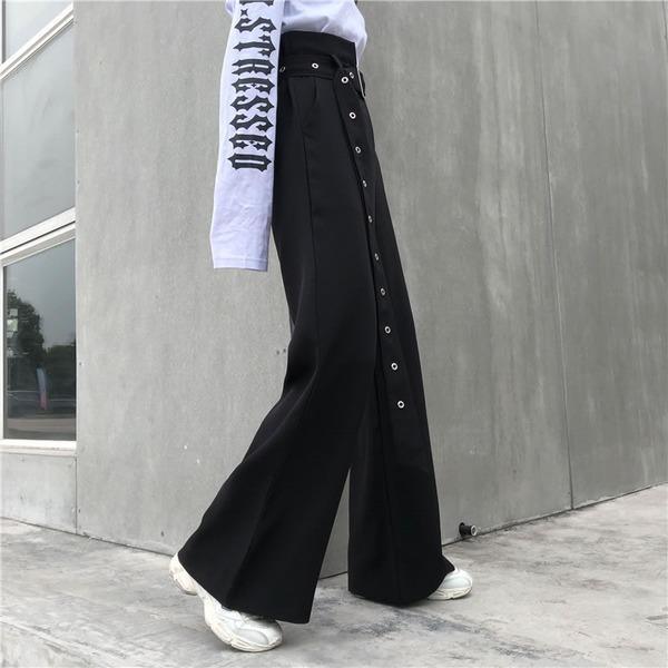 New Women High Waist Black Small Fresh Casual Style 2020 Spring Autumn Pants - Omychic