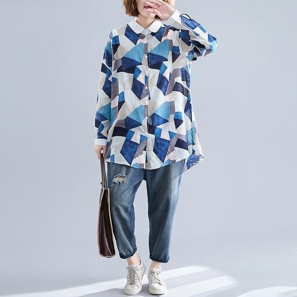 omychic cotton autumn vintage korean style plus size Casual loose blouse women shirt 2020 clothes ladies tops streetwear - Omychic