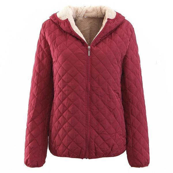 10 Color Women Basic Jackets Coat Female Zipper Fleece Loose Parkas Plus Size Quality Parkas - Omychic
