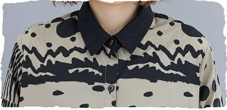 omychic cotton autumn vintage korean style plus size Casual loose shirt women blouse 2020 clothes ladies tops streetwear - Omychic