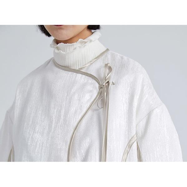 Line Splicing Parka Fashion Bandage Placket Solid Winter The New Color Casual Women Coat Simplicity Zen Short Top - Omychic