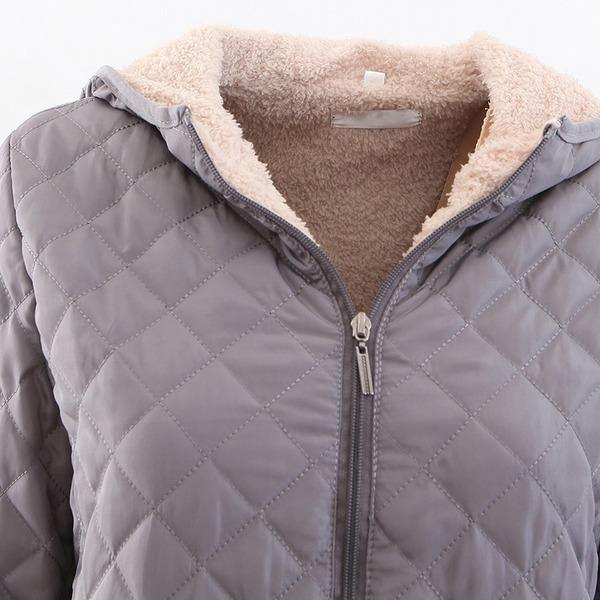10 Color Women Basic Jackets Coat Female Zipper Fleece Loose Parkas Plus Size Quality Parkas - Omychic