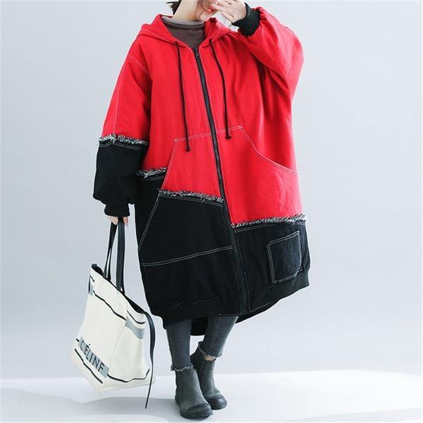 2020 New Fashion Oversized Winter Trench Coats Korean Large Size Parkas Outerwear - Omychic