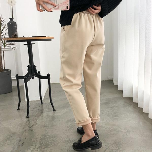 Elastic Waist Women Pencil Pants Plus Size Office Ladies Long Pants Elegant Women Trousers - Omychic