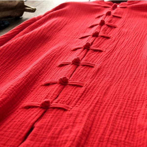 2020 Autumn New Cotton Linen Long Sleeve Quality Loose Women Coat - Omychic