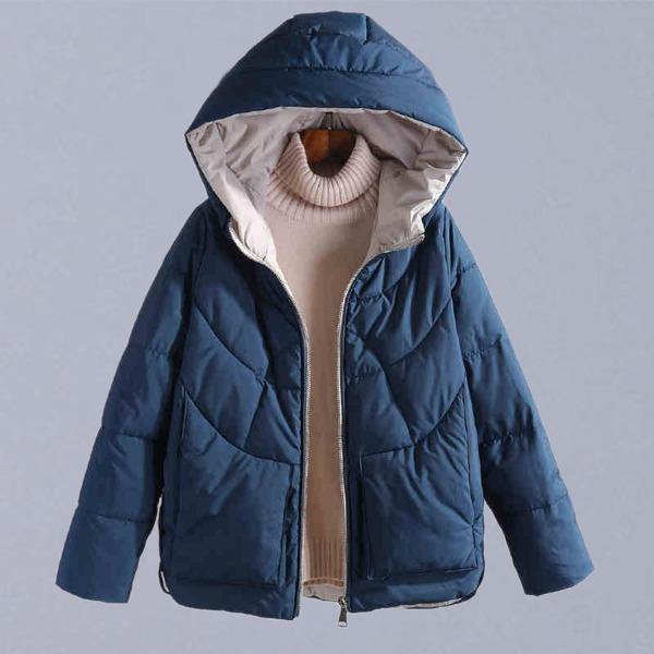 New Fashion Hooded Casual Cotton Parka Female Outerwear Coats - Omychic