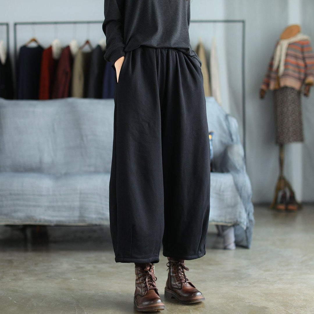 Spring Stylish Solid Pocket Wide Leg Pants - Omychic