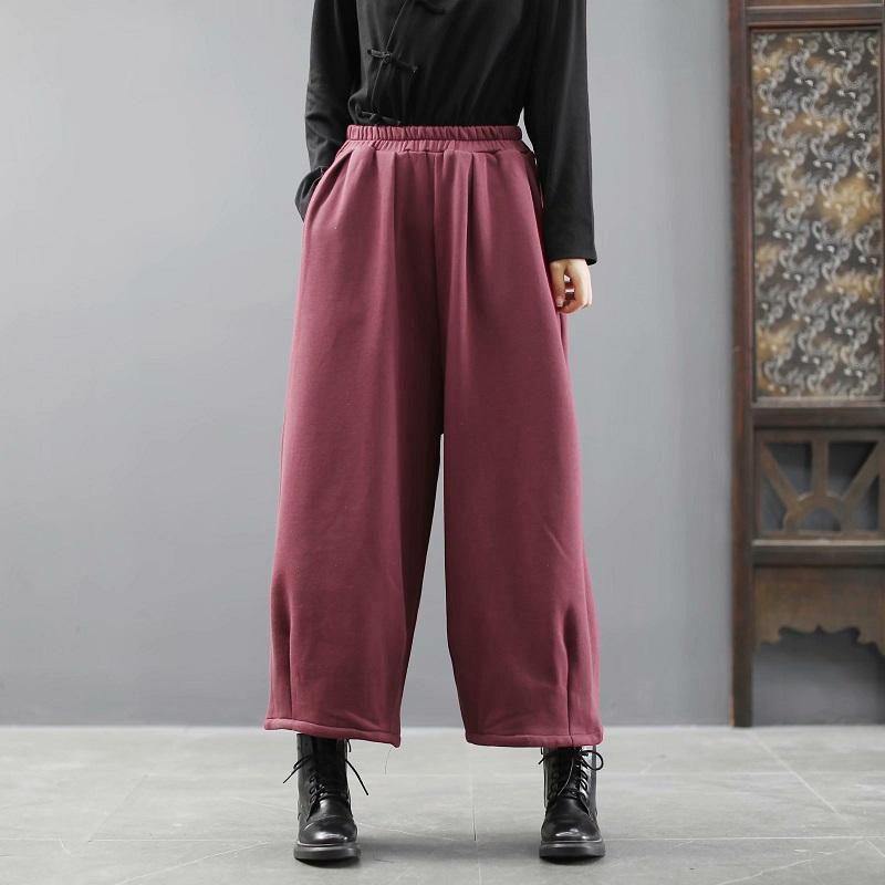 Spring Stylish Solid Pocket Wide Leg Pants - Omychic