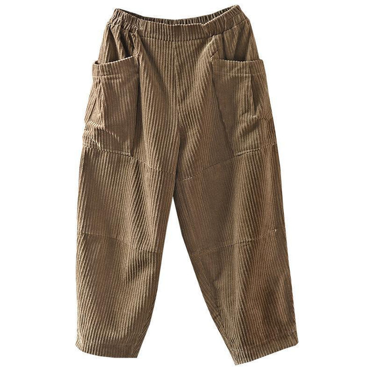 2021 Spring Retro Corduroy Pants - Omychic
