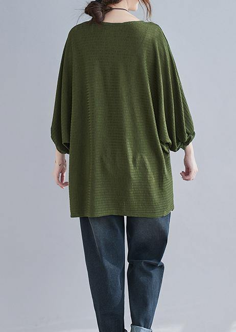 Beautifu Grass Green Shirt Tops Half Sleeve - Omychic