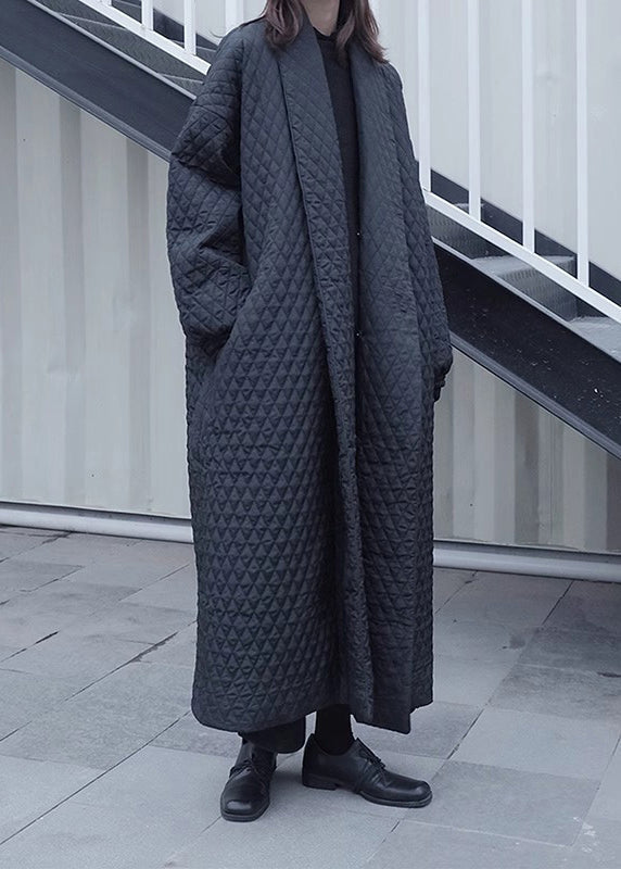Beautiful Black Peter Pan Collar Oversized Fine Cotton Filled Puffers Jackets Winter - Omychic