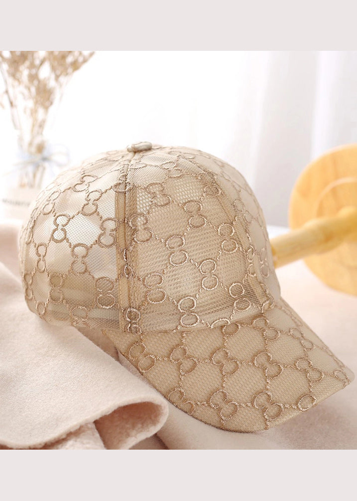 Beautiful Khaki Embroidery Baseball Cap Hat